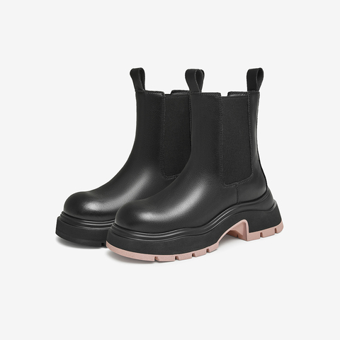 TATA/他她2025冬时尚休闲切尔西靴女新款WJZ06DZ5