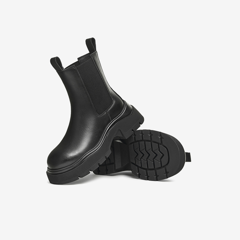 TATA/他她2025冬时尚休闲切尔西靴女新款WJZ06DZ5