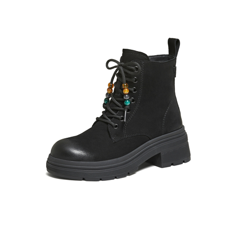 TATA/他她2025冬商场同步时尚简约女马丁靴新款W3M04DD5