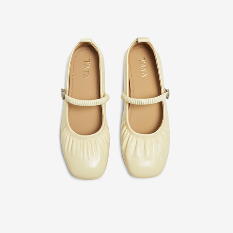 TATA/他她2025秋女时尚气质浅口玛丽珍鞋新款UUE01CQ5