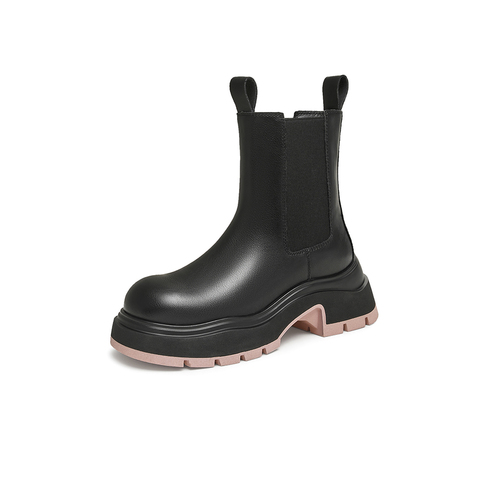 TATA/他她2025冬时尚休闲切尔西靴女新款WJZ06DZ5