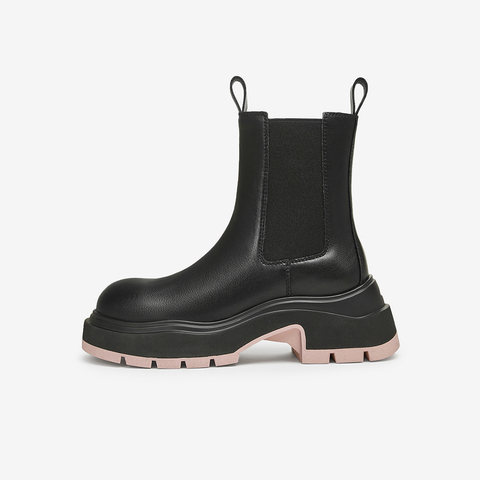 TATA/他她2025冬时尚休闲切尔西靴女新款WJZ06DZ5