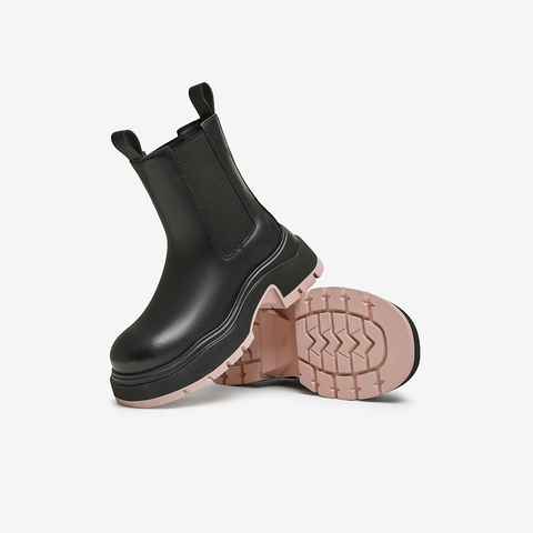 TATA/他她2025冬时尚休闲切尔西靴女新款WJZ06DZ5