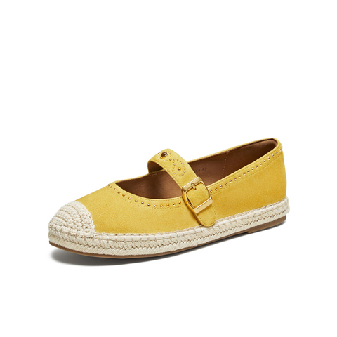 TATA/他她2025秋时尚简约休闲圆头女渔夫鞋新款7E305CQ5