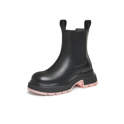 TATA/他她2025冬时尚休闲切尔西靴女新款WJZ06DZ5