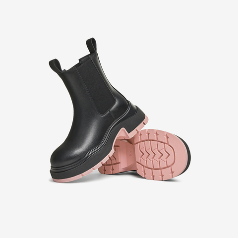 TATA/他她2025冬时尚休闲切尔西靴女新款WJZ06DZ5