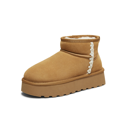 TATA/他她2025冬时尚百搭女休闲雪地靴新款CWW02DD5