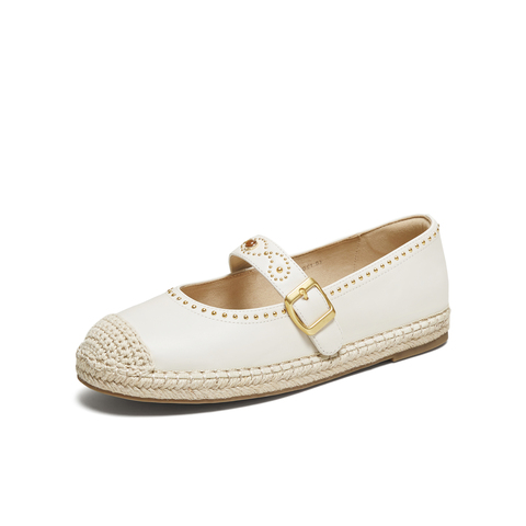 TATA/他她2025秋时尚简约休闲圆头女渔夫鞋新款7E305CQ5