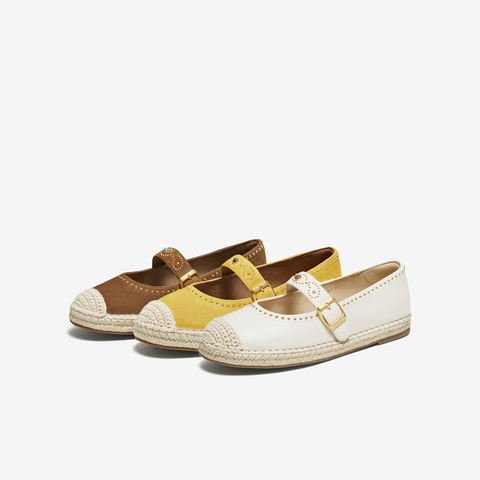 TATA/他她2025秋时尚简约休闲圆头女渔夫鞋新款7E305CQ5