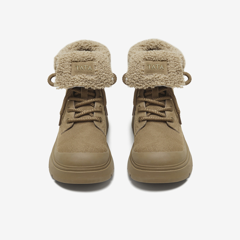 TATA/他她2025冬商场同款百搭时尚简约女马丁靴新款SWD01DD5