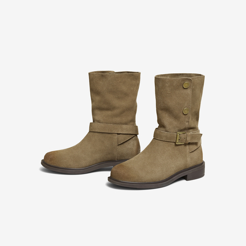 TATA/他她2025冬商场同款百搭时装靴女休闲靴新款CKL02DS5