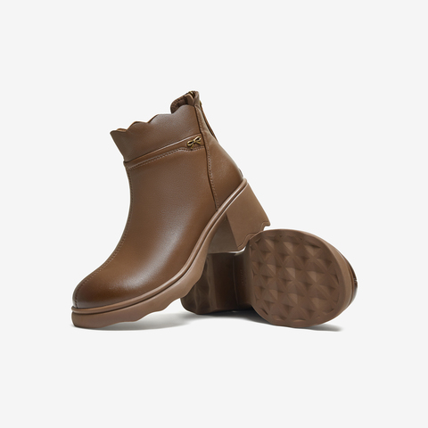 TATA/他她2025冬百搭通勤时装靴女休闲短靴新款CF201DD5