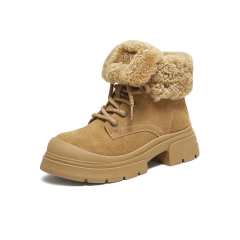 TATA/他她2025冬商场同款百搭时尚简约女马丁靴新款SWD01DD5