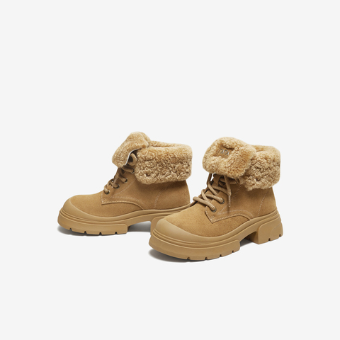 TATA/他她2025冬商场同款百搭时尚简约女马丁靴新款SWD01DD5