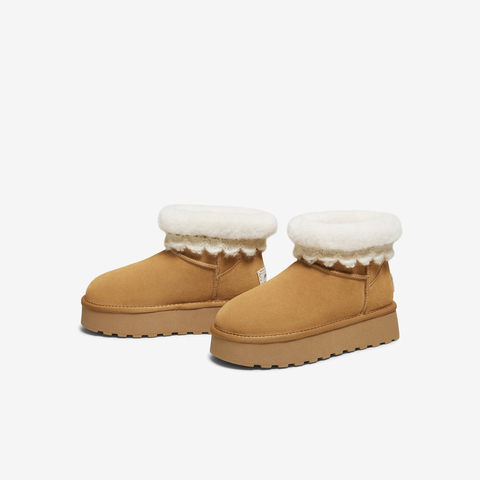 TATA/他她2025冬商场同款时尚百搭女休闲雪地靴新款CWW04DD5