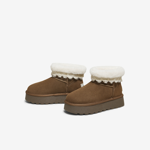 TATA/他她2025冬商场同款时尚百搭女休闲雪地靴新款CWW04DD5