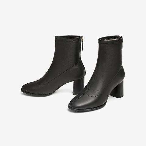 TATA/他她2025冬商场同款时尚休闲时装短靴女新款7D141DD5