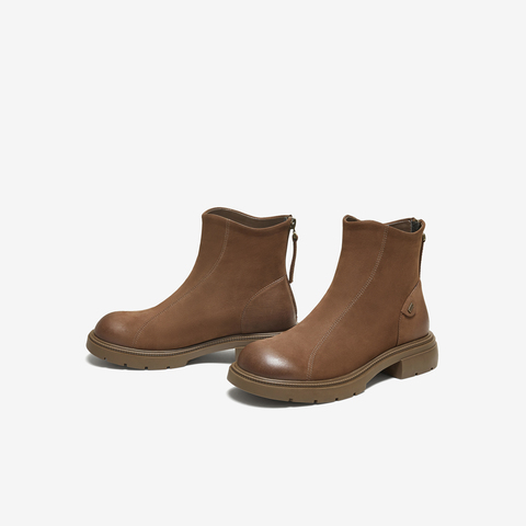 TATA/他她2025冬百搭女时装靴时尚短靴新款WXB05DD5