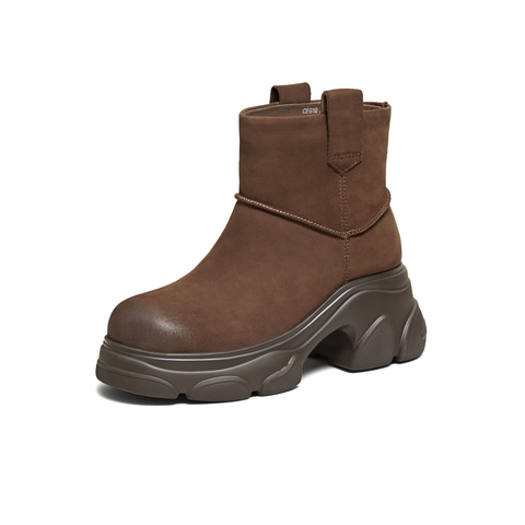 TATA/他她2025冬商场同款时尚百搭女休闲靴新款CEG10DD5