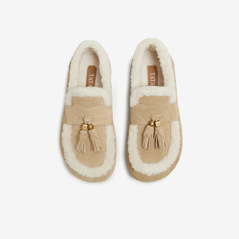 TATA/他她2025冬时尚女日常休闲毛毛鞋新款4WW01DA5