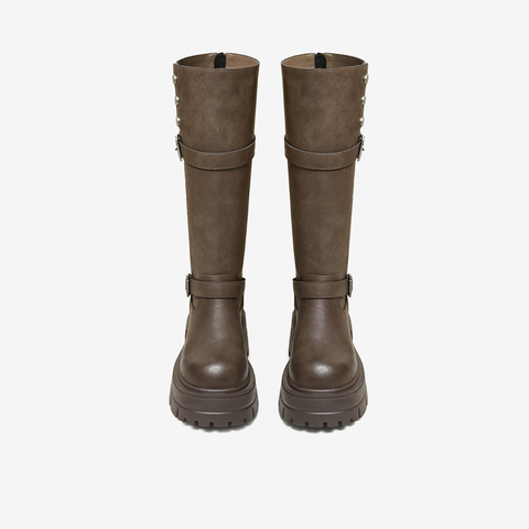 TATA/他她2025冬商场同款百搭通勤女休闲短靴新款G2E01DG5