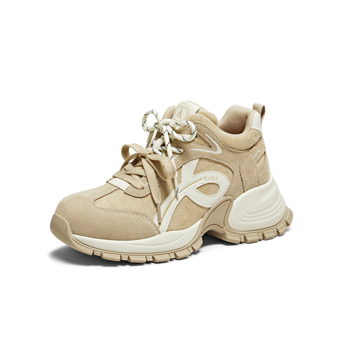 TATA/他她2025冬时尚休闲百搭女老爹鞋新款CJA01DM5