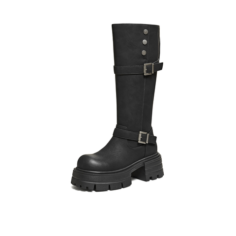 TATA/他她2025冬商场同款百搭通勤女休闲短靴新款G2E01DG5