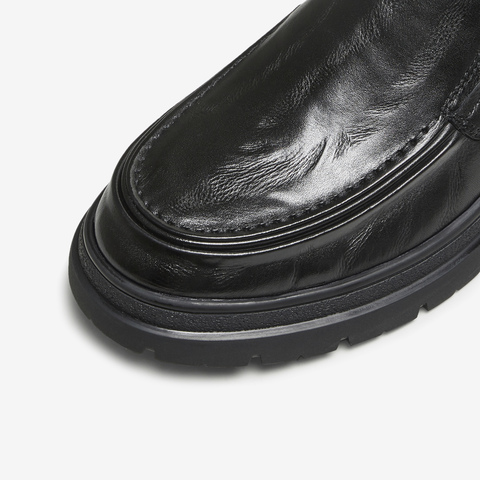 TATA/他她2025秋商场同款纯色舒适百搭休闲皮鞋男新款TGD01CM5