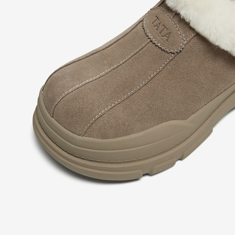 TATA/他她2025冬商场同款时尚百搭女毛毛单新款