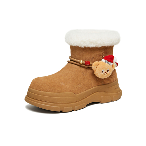 TATA/他她2025冬商场同款百搭时尚简约女雪地靴新款K2F01DD5