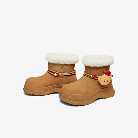 TATA/他她2025冬商场同款百搭时尚简约女雪地靴新款K2F01DD5