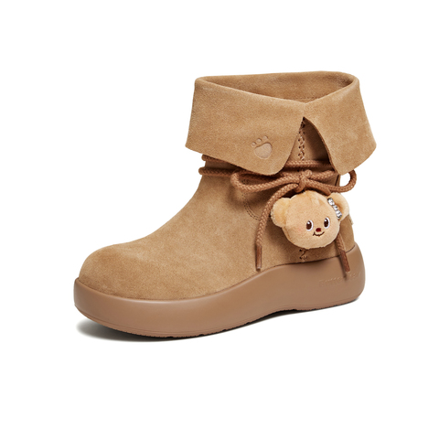 TATA/他她2025冬商场同款百搭时尚简约女雪地靴新款4RY01DD5