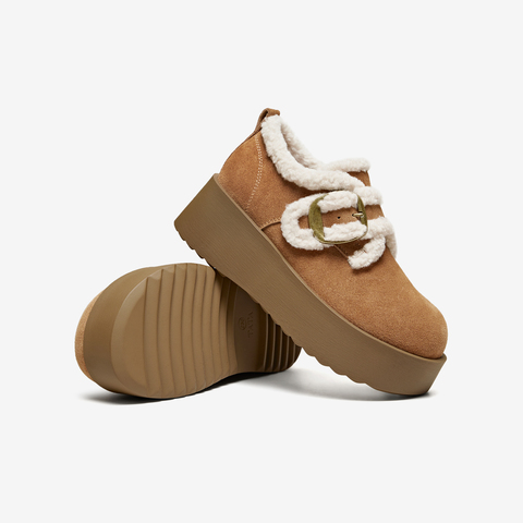 TATA/他她2025冬商场同款时尚百搭女勃肯鞋新款CMC02DM5