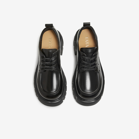 TATA/他她2026春商场同款女牛津鞋简约系带单鞋新款CHY05AM6