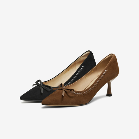 TATA/他她2026春商场同款时尚百搭女中高单鞋新款UZG01AQ6