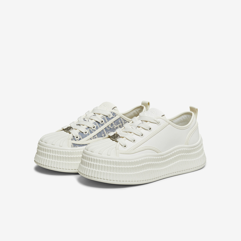 TATA/他她2026春商场同款时尚休闲厚底板鞋鞋新款GZC01AM6