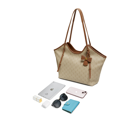 TATA/他她2026春商场同款通勤女气质简约托特包新款X3545AX6