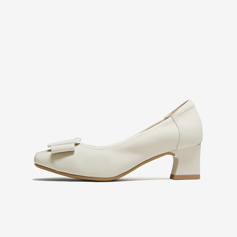 TATA/他她2026春商场同款时尚百搭简约圆头女中高单鞋新款URH04AQ6