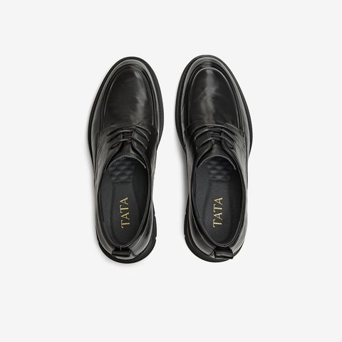 TATA/他她2026春商场同款纯色舒适百搭皮鞋男新款OFX01AM6