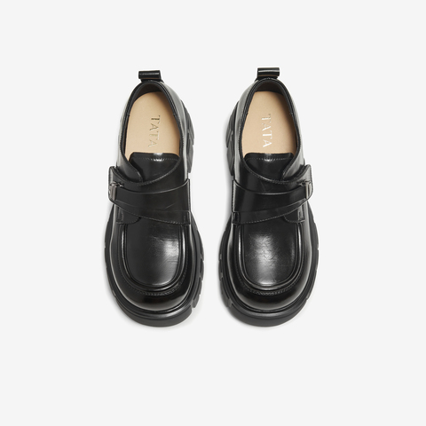 TATA/他她2026春商场同款时尚休闲百搭女乐福鞋新款CHY07AM6