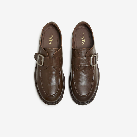 TATA/他她2026春商场同款时尚休闲百搭乐福鞋新款JZZ01AM6