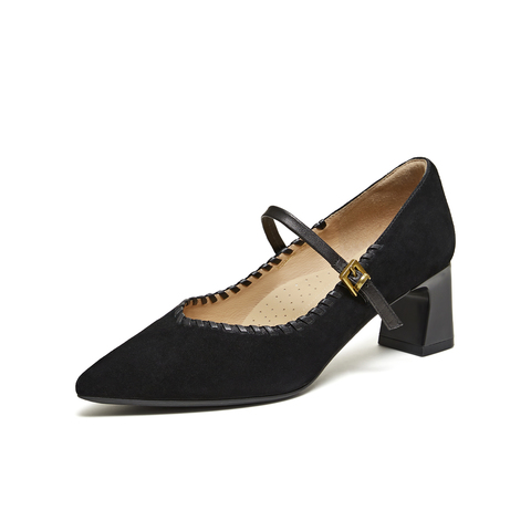 TATA/他她2026春商场同款浅口女休闲气质玛丽珍鞋新款XGM06AQ6