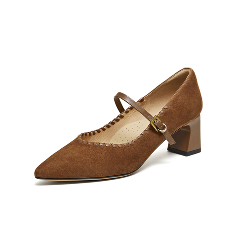 TATA/他她2026春商场同款浅口女休闲气质玛丽珍鞋新款XGM06AQ6