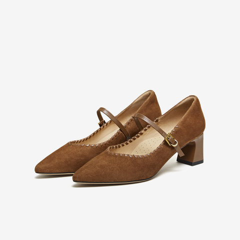 TATA/他她2026春商场同款浅口女休闲气质玛丽珍鞋新款XGM06AQ6