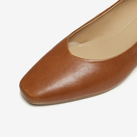 TATA/他她2026春商场同款时尚百搭简约圆头女中高单鞋新款UZJ01AQ6