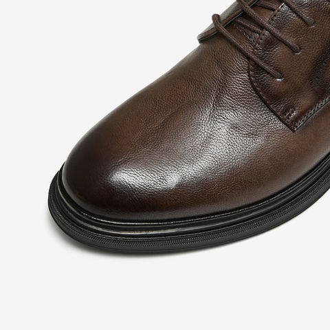 TATA/他她2026春商场同款纯色舒适百搭皮鞋男新款QHS01AM6