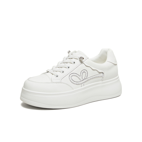 TATA/他她2026春商场同款时尚休闲厚底板鞋新款WJN30AM6