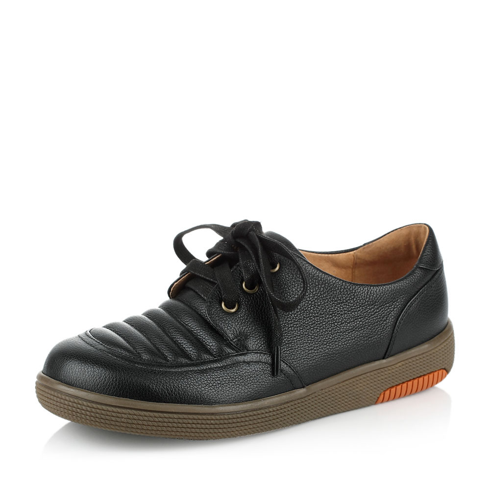 teenmix/天美意2013秋黑色软牛皮女单鞋ctr27cm3