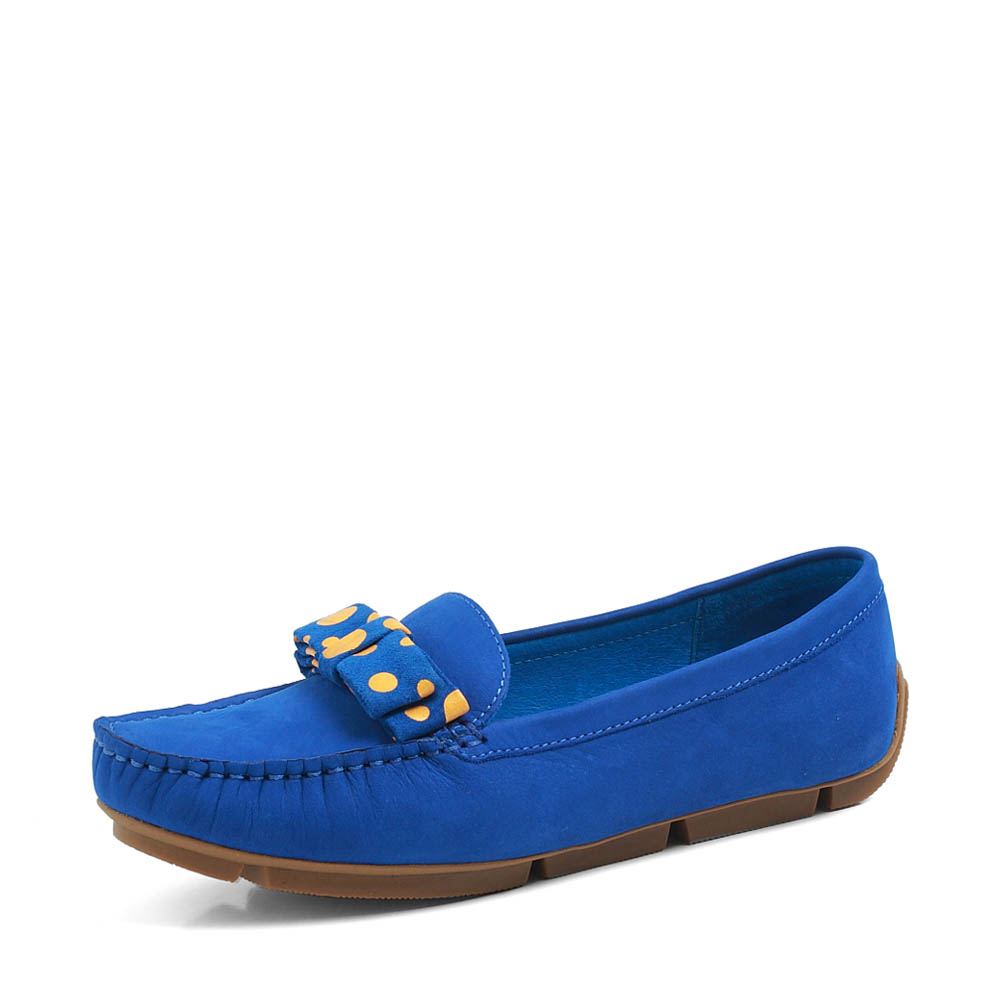 teenmix/天美意秋季蓝色磨砂牛皮女皮鞋ag613cq3