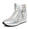 Teenmix/天美意夏专柜同款白色牛皮/网布运动风女凉靴AK67TBB5